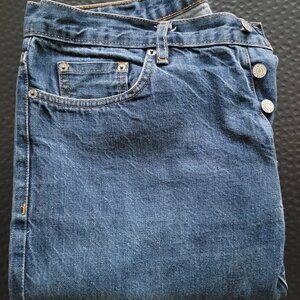 Buck Mason standard fit selvedge jeans.